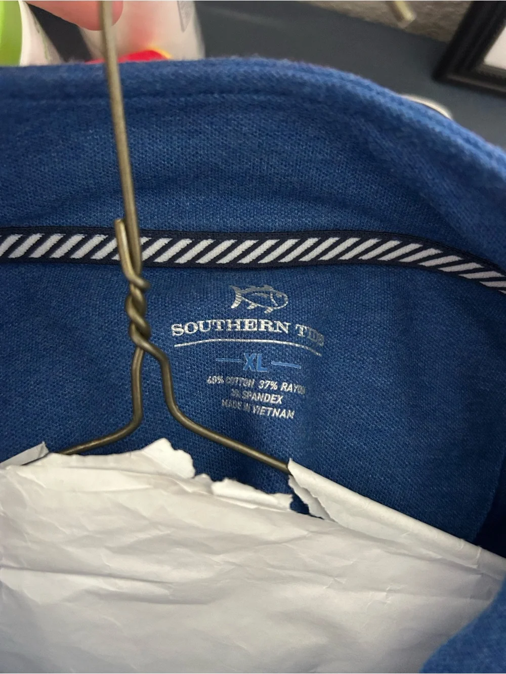Southern Tide Blue Half-Zip Sweater